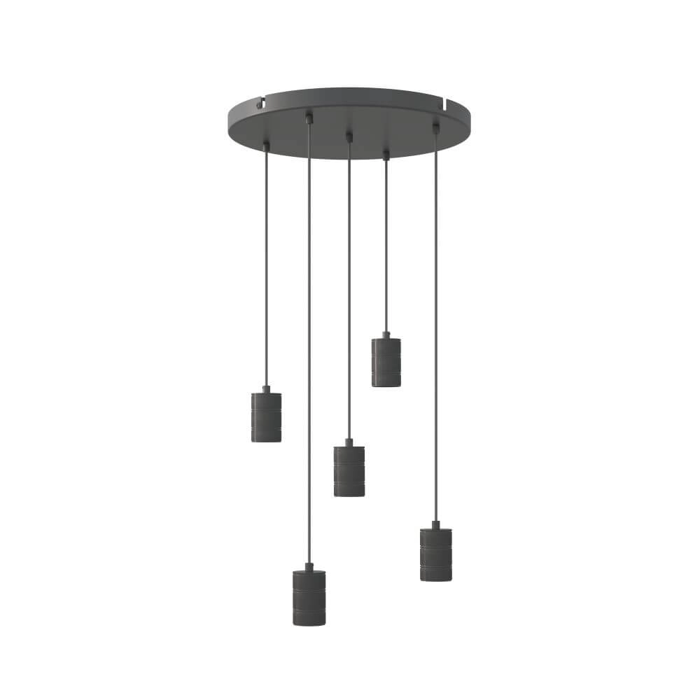 Hängelampe Retro 5-Licht Circle 8712879154358