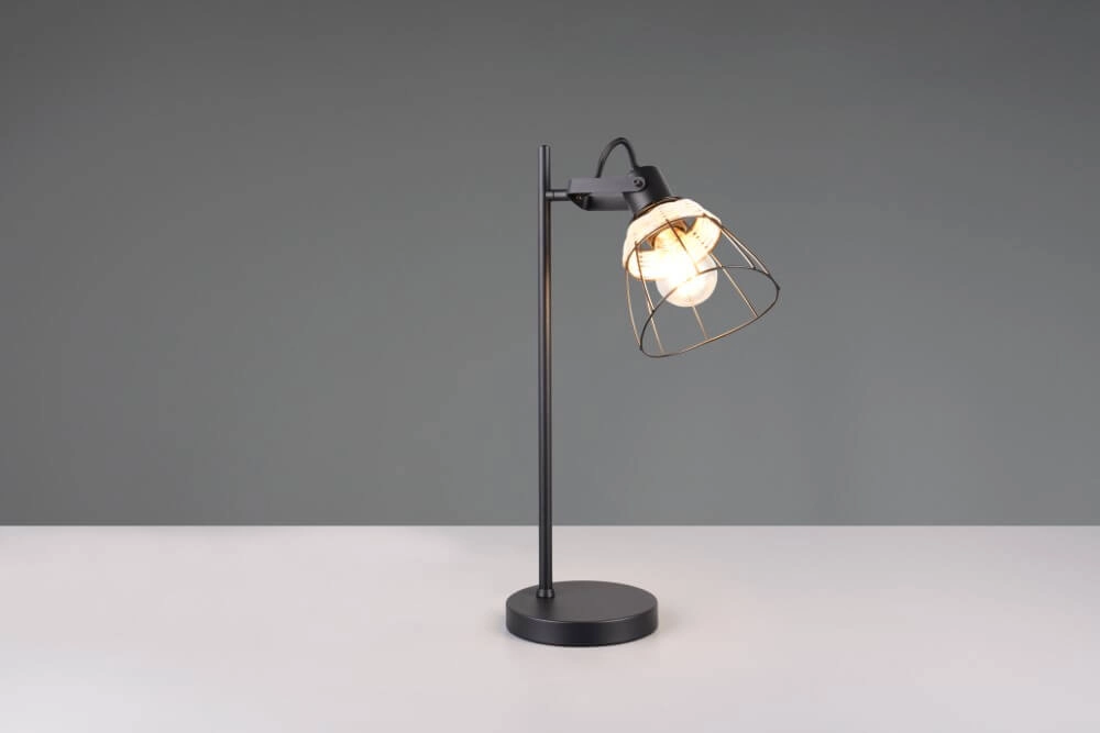 Schwarze Tischleuchte Jerome Entwurf Trio 4017807637724