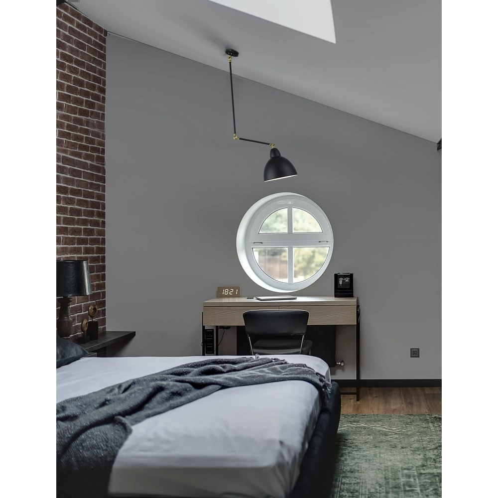 Deckenlampe Virgo schwarz Lyora 5212017420732