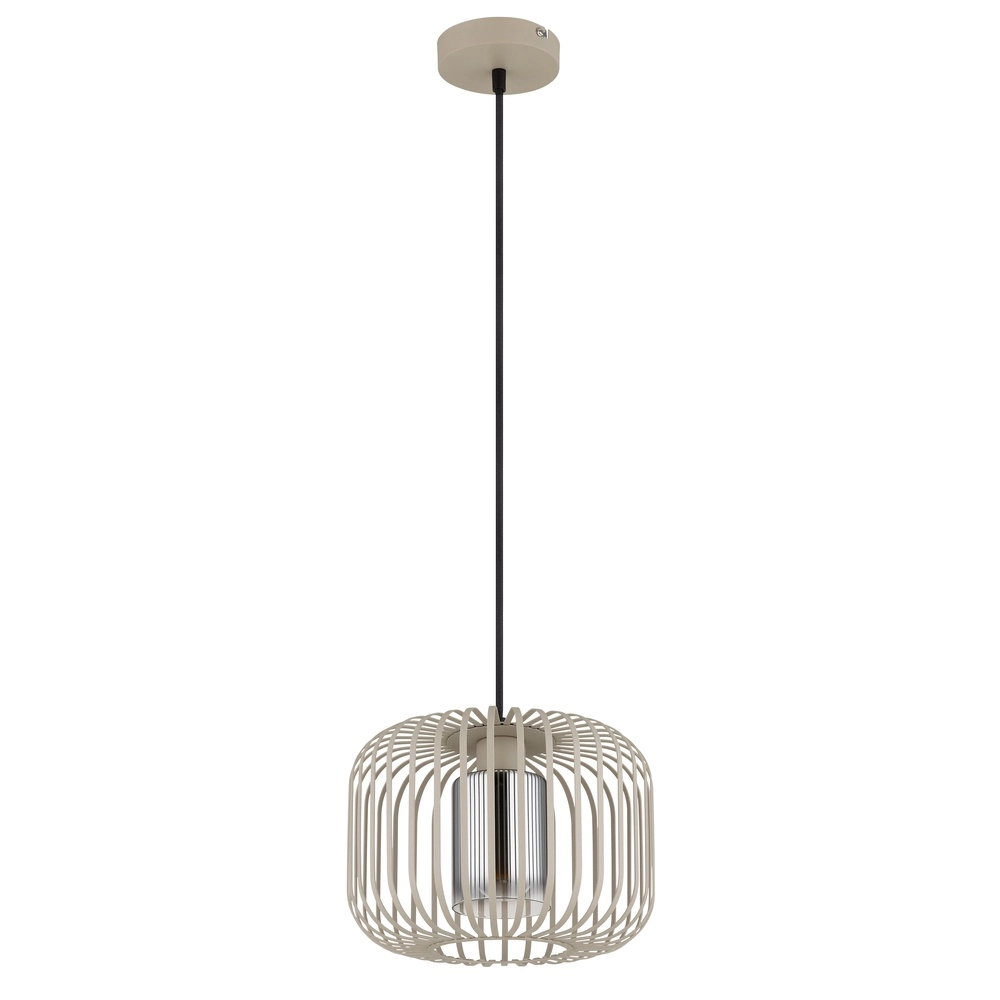 1-flammige Pendelleuchte Alfred sandbraun Ø 28cm Globo 9007371528615