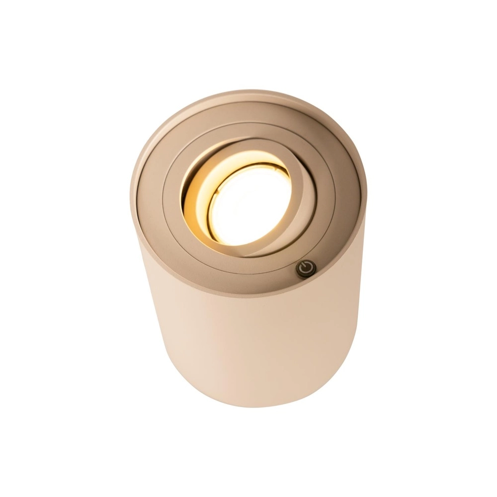 Design-Tischlampe Tube taupe Lucide 5411212221926