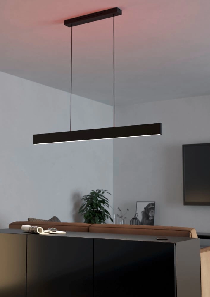 Zigbee LED-Hängelampe Andreas-Z 117 cm – schwarz Eglo 9008606274475