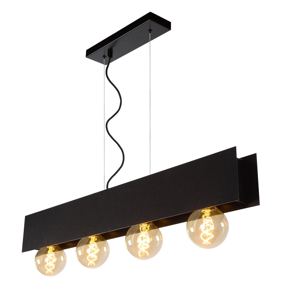 Design-Pendellampe Surtus 4-Licht Schwarz Lucide 5411212302397