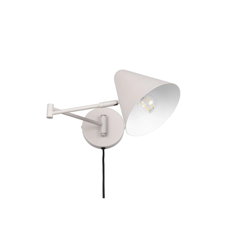 Design-Wandleuchte Cosima grau Trio 4017807660036