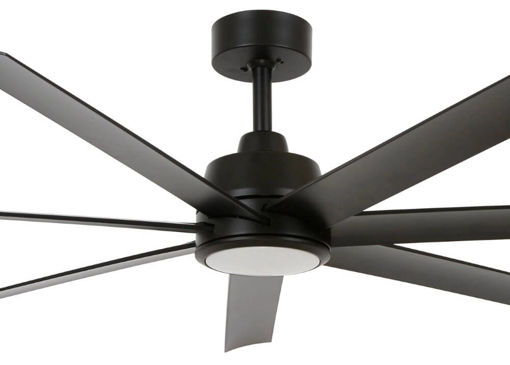 Deckenventilator schwarz Atlanta Led Ø 142cm IP55 Beacon 9333509205883