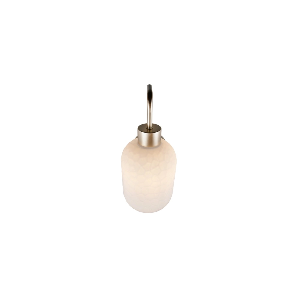 Wandlampe Emelie Gold mit weißem Glas Trio 4017807724349