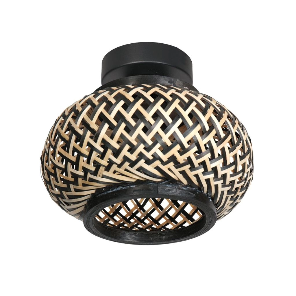 Deckenlampe Nox Light mit Bambusschatten Ø22,5 cm Steinhauer 8712746182958