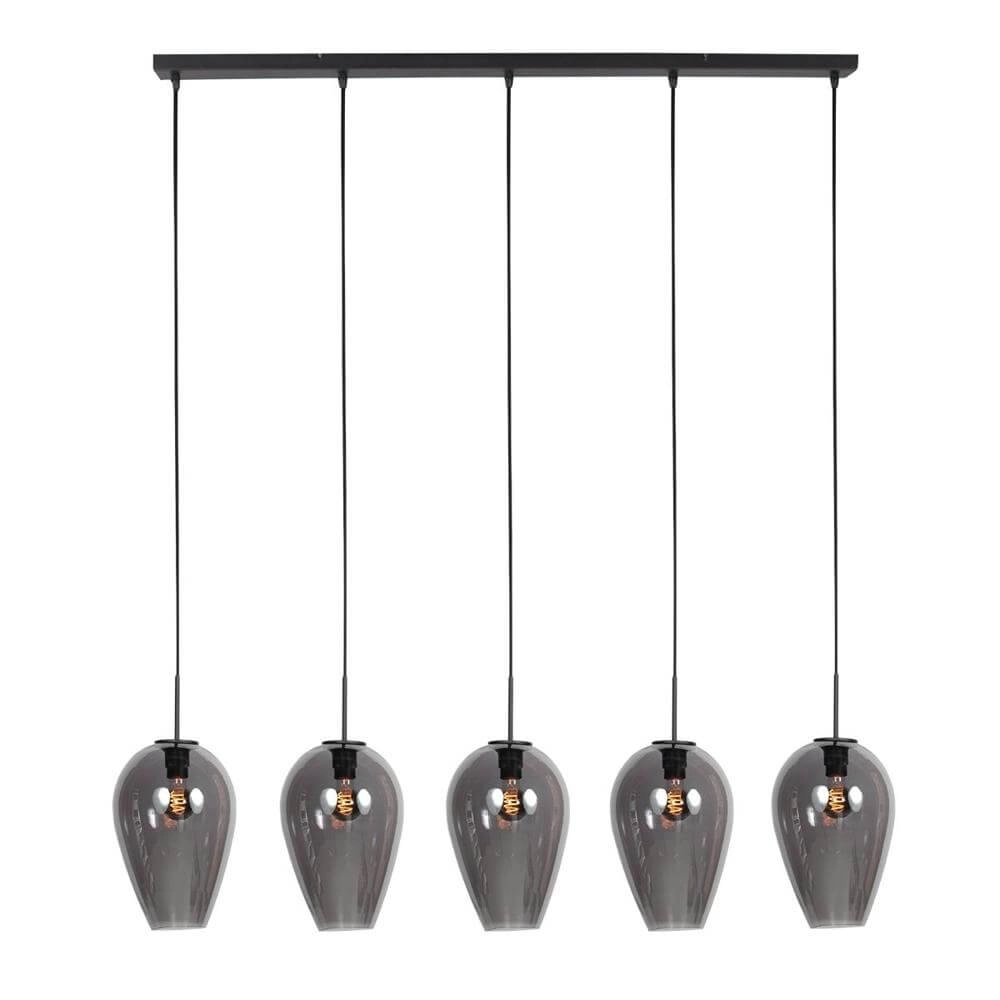 Pendelleuchte HaloSwap schwarz mit Rauchglas Steinhauer 8712746179651