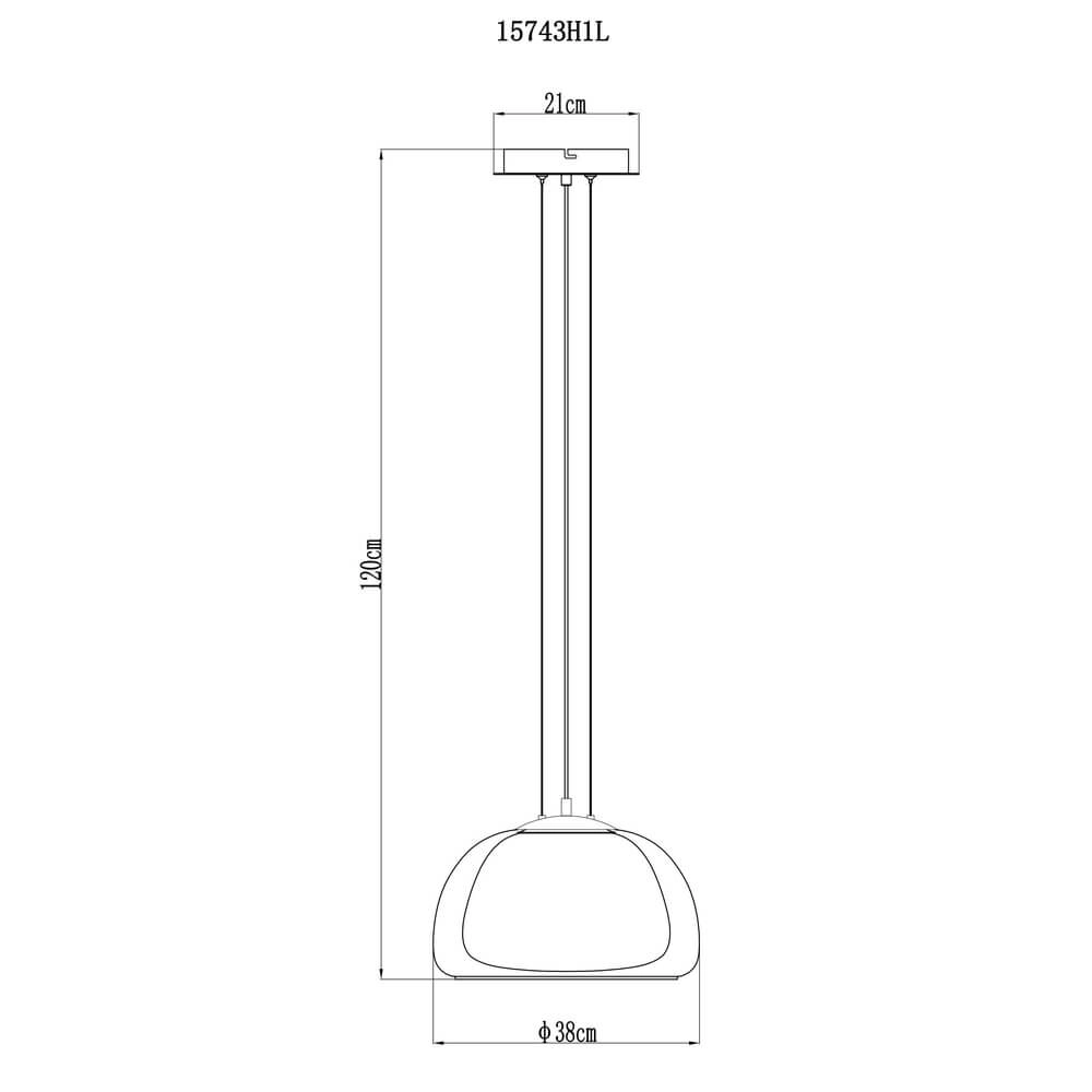 Design-Pendelleuchte Avila Einzelzimmer Ø 38cm Globo 9007371474905